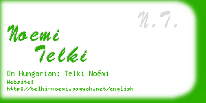 noemi telki business card